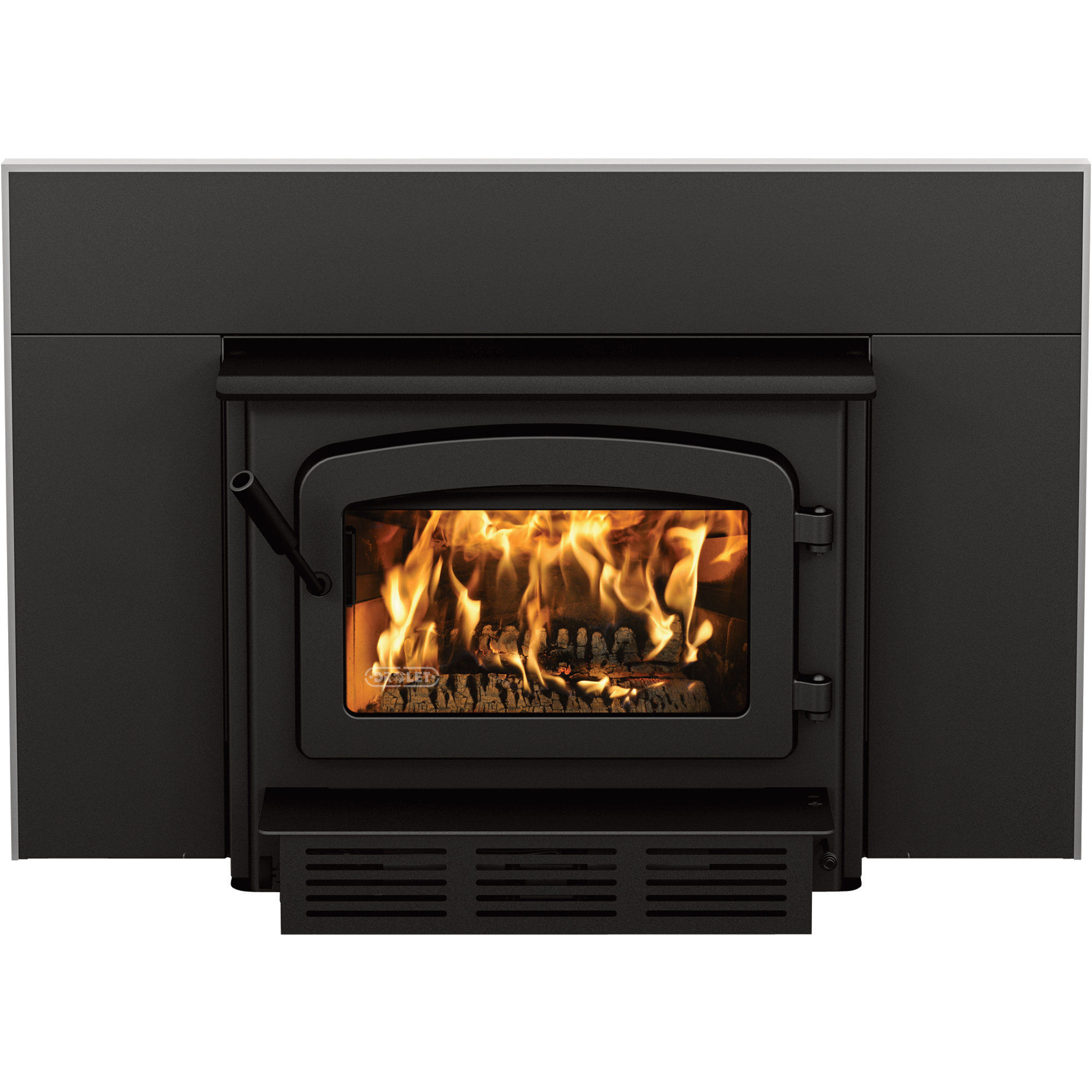 Drolet High-Efficiency 1800 Trio Fireplace Wood Insert, 75,000 BTU, EPA Certified, Model# DB03127